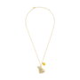 PEERS HARDY Collier Disney avec Pendentif Cœur Winnie The Pooh en Or Jaune et Amulette Ourson Additionnelle