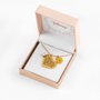 PEERS HARDY Collier Disney avec Pendentif Cœur Winnie The Pooh en Or Jaune et Amulette Ourson Additionnelle