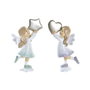 DKD Home Decor Lot de 2 Anges en Résine (6 x 5,5 x 11,5 cm) de Noël