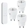 KYF - Lot de 3 Prises Connectées avec Télécommande - Interrupteur Murale - 2300W - Prise Intelligente