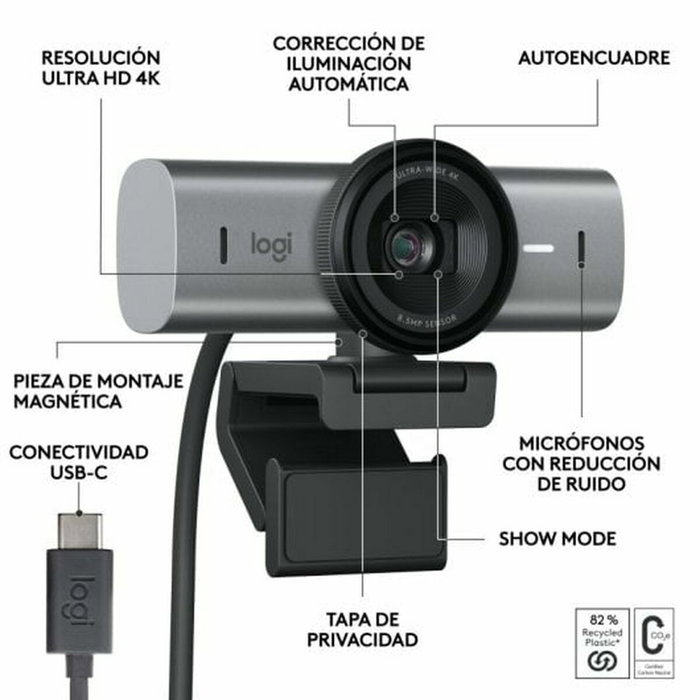 Webcam Logitech 960-001559 4K Ultra HD