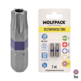 WOLFPACK LINEA PROFESIONAL Embout pour vis Maurer Torx T-40