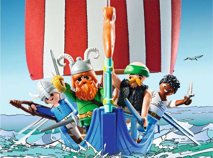 Playmobil 70247 - Barco Pirata - Bateau Pirate Astérix - Figurines et Accessoires pour Enfants à partir de 36 mois