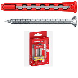 FISCHER Blist.Taco Cabeza Plana Hybridpower 10-90T(4U) - Cheville à frapper pour matériaux pleins et creux, valide pour MACIZO Y HUECO