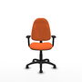 PIQUERAS Y CRESPO Chaise de bureau Algarra orange avec accoudoirs 2D