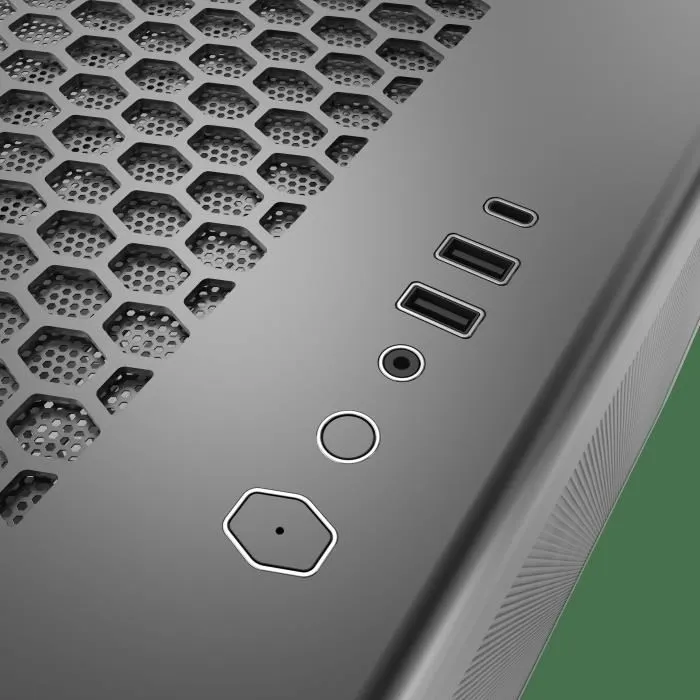 Cooler Master Elite 600 Black Boîtier PC Moyen Tour avec 7 Ventilateurs ARGB Préinstallés, Hub de Contrôle, Panneau en Verre Trempé et Connectique USB Type-C