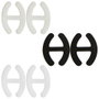 Cosmetic Club Lot de 6 Clips pour Bretelles de Soutien-Gorge (Noir, Blanc, Transparent)身