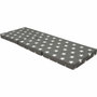 BigBuy Home Chauffeuse pliante SAMBA Multi-position Motif étoiles Gris