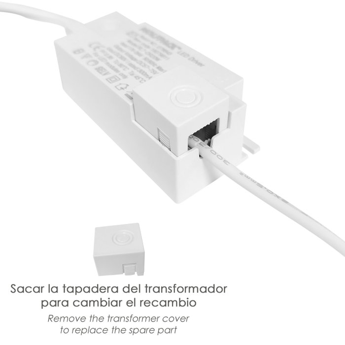 WOLFPACK LINEA PROFESIONAL Transformateur Électronique RL-PL-R RL-SL-R pour Downlight LED 20W