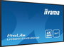 iiyama - Écran professionnel 50" (127 cm) - 4K UHD 3840x2160 - Panneau VA - Haze 25% - Haut-parleurs 2x10W - Ports HDMI, VGA, USB - Mode Portrait/Paysage - Montage VESA