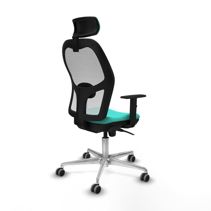 Piqueras y Crespo Chaise de Bureau avec Appui-tête 1D086G2 Turquoise Piqueras y Crespo Chaise de Bureau avec Appui-tête 1D086G2 Turquoise