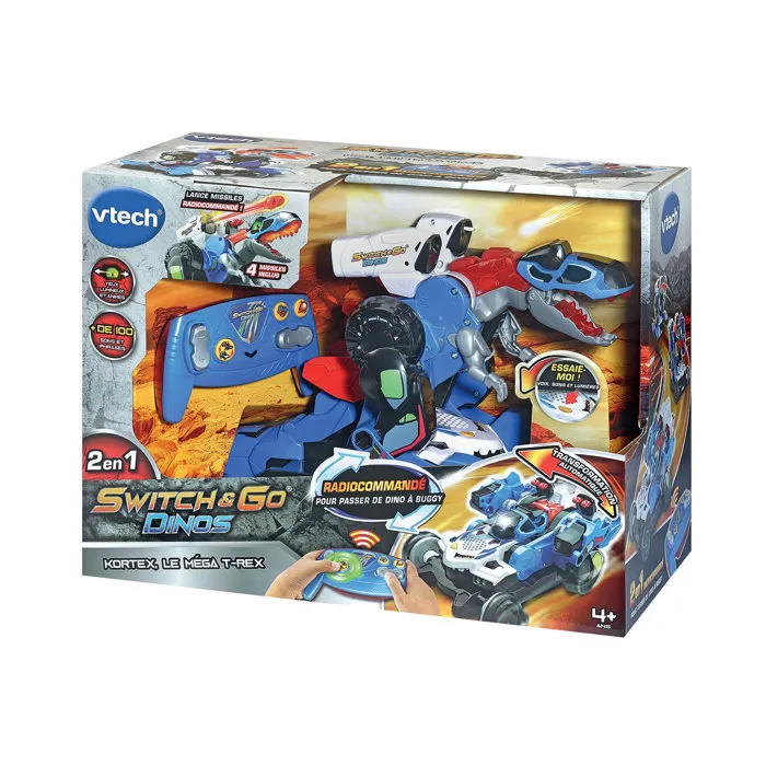 Vtech Switch & Go Dinos - Kortex, le méga T-Rex Multicolore Vtech Switch & Go Dinos - Kortex, le méga T-Rex Multicolore