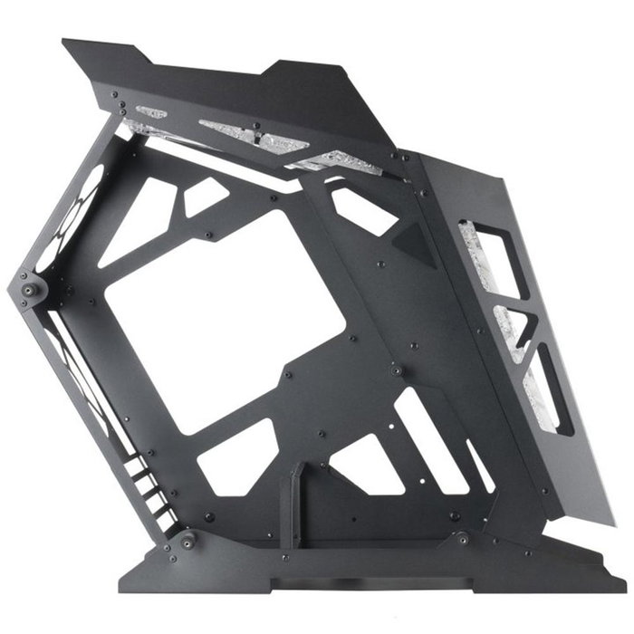 Mars Gaming MC61 Boîtier PC Gaming Compact Micro-ATX, 4 Ventilateurs 120mm ARGB Chroma, Fenêtre en Verre Trempé, Noir