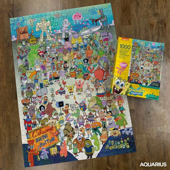 Aquarius Bob l'éponge puzzle Cast (1000 pièces)