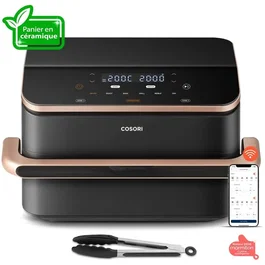Cosori DualBlaze Twinfry Pro Ceramic AirFryer 10 L - Noir - Connectée Wi-Fi