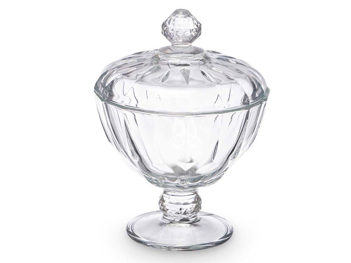Pasabahce Bombonera avec Pied Diamond 11x15x11 cm Verre Transparent (Set de 10)