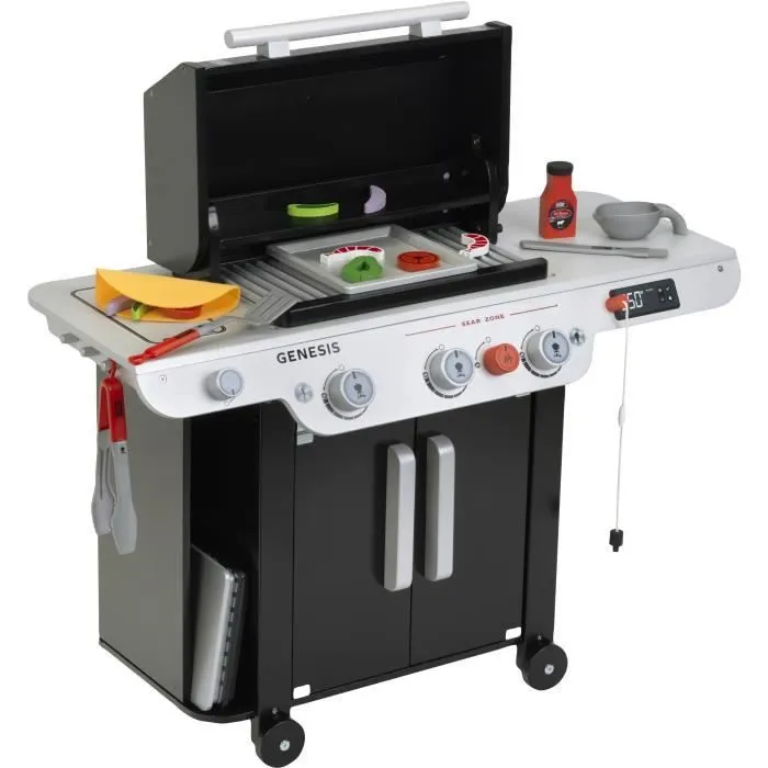 Weber Genesis 9445 - Jouet Barbecue en Bois FSC avec Accessoires (Plancha, Ustensiles, Aliments Jouet) - Pour Enfants Dès 3 Ans Weber Genesis 9445 - Jouet Barbecue en Bois FSC avec Accessoires (Plancha, Ustensiles, Aliments Jouet) - Pour Enfants Dès 3 Ans