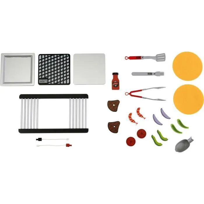 Weber Genesis 9445 - Jouet Barbecue en Bois FSC avec Accessoires (Plancha, Ustensiles, Aliments Jouet) - Pour Enfants Dès 3 Ans Weber Genesis 9445 - Jouet Barbecue en Bois FSC avec Accessoires (Plancha, Ustensiles, Aliments Jouet) - Pour Enfants Dès 3 Ans