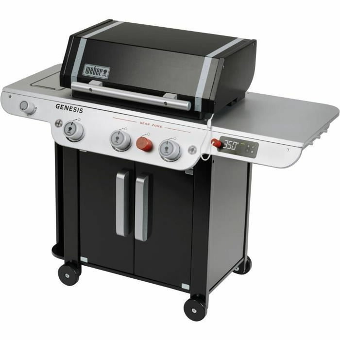 Klein Grand barbecue Weber Genesis en bois avec accessoires