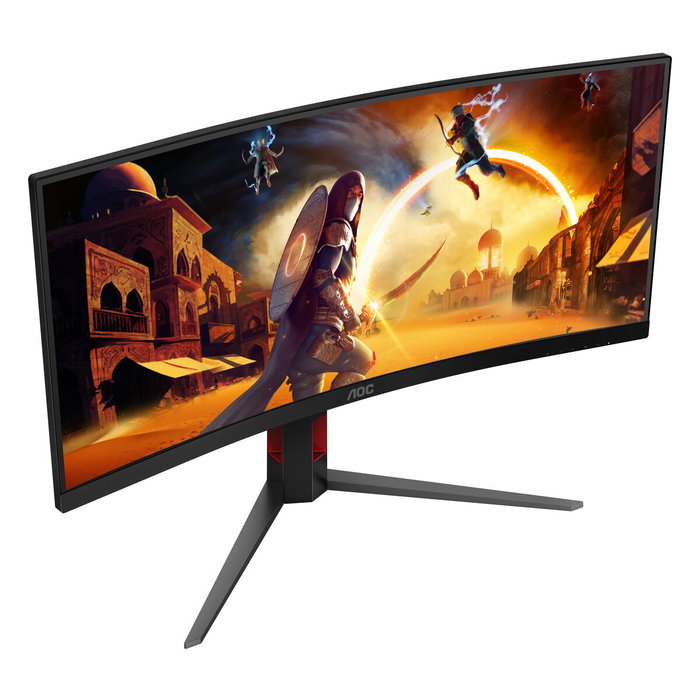 AOC Moniteur Gaming CU34G4 - Écran Courbe Ultra-Large 34 Pouces QHD 144 Hz 1 ms FreeSync Premium