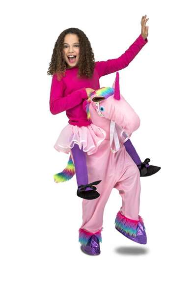 My Other Me - Licorne portée à roulettes pour enfant 14 ans et plus - Taille M - Multilingue (français, espagnol, anglais, etc.) - Matériau 100% polyester