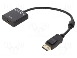 DELOCK Adaptateur DisplayPort vers HDMI 0,2m Noir