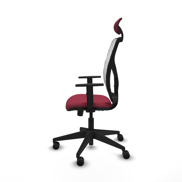 Piqueras y Crespo Chaise de Bureau Motilla Bordeaux et Blanc