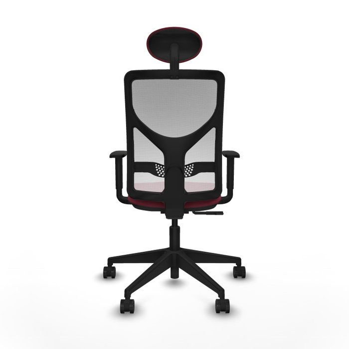 Piqueras y Crespo Chaise de Bureau Motilla Bordeaux et Blanc