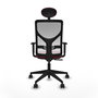 Piqueras y Crespo Chaise de Bureau Motilla Bordeaux et Blanc