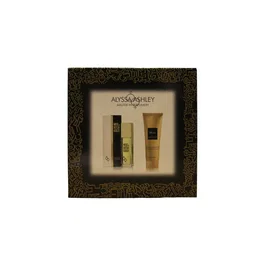 Alyssa Ashley Set Musk avec Eau De Toilette et Lotion Corporelle Scintillante