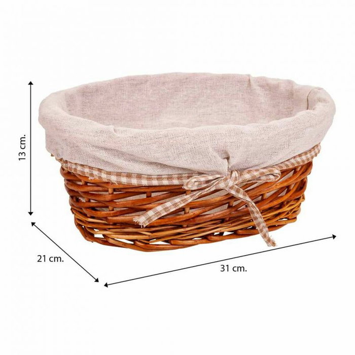 Lot de paniers Alexandra House Living osier Bois de saule 26 x 15 x 36 cm 31 x 21 x 13 cm 26 x 17 x 11 cm 3 Pièces