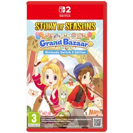 Story of Seasons: Grand Bazaar - Jeu Nintendo Switch 2, Edition Just For Games, Simulation de vie et ferme, Gestion de bazar