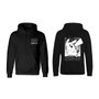 Pokémon Sweat à capuche Halftone Pikachu Noir - Taille L