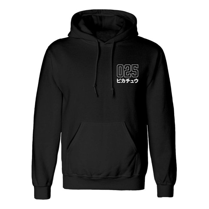Pokémon Sweat à capuche Halftone Pikachu Noir - Taille L