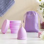 Pack de 2 coupes menstruelles avec accessoires Kuppy InnovaGoods (taille S 20 ml et L 25 ml)