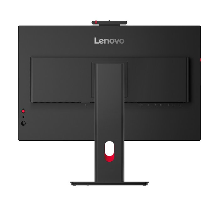 Lenovo ThinkVision T24-4v Moniteur 23.8 pouces IPS Full HD, caméra 5 MP, haut-parleurs, HDMI, DisplayPort, USB, écran professionnel noir