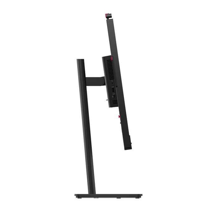 Lenovo ThinkVision T24-4v Moniteur 23.8 pouces IPS Full HD, caméra 5 MP, haut-parleurs, HDMI, DisplayPort, USB, écran professionnel noir