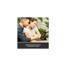 Logitech Slim Folio - Étui clavier sans fil pour iPad 10e génération (A16) - Gris Oxford