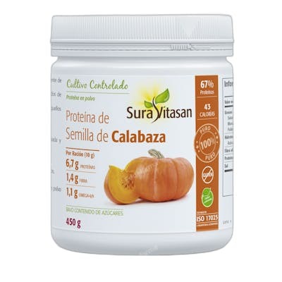 SURA VITASAN Protéine de graines de courge 450g SURA VITASAN Protéine de graines de courge 450g