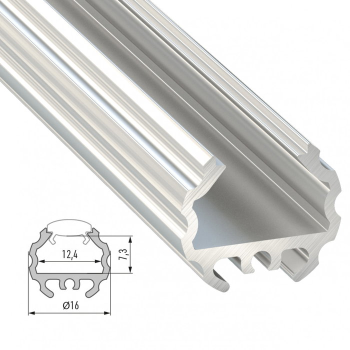 Profilé Aluminium Type MICO 2,02M - Brut Profilé Aluminium Type MICO 2,02M - Brut