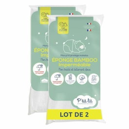P'Tit Lit Lot de 2 Protège-matelas Bébé Bamboo 40x80 cm