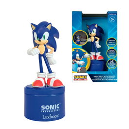 Lexibook Sonic NS02SN - Lampe de nuit Bluetooth avec haut-parleur intégré pour enfants - Licence Sonic - Recommandé +3 ans