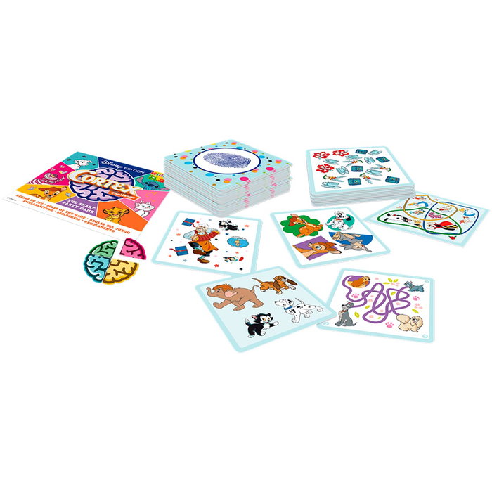 Asmodee Cortex Kids Édition Disney - Jeu de Cartes de Défis Cérébraux pour Enfants à Partir de 6 Ans - Stimule Mémoire, Logique et Réflexes