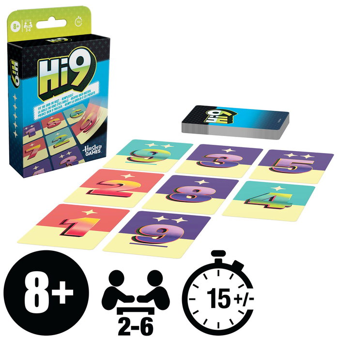 Hasbro Games - Jeu de cartes Hi9 G3574 - Jeu de placement et de prédiction numérique - Version en espagnol - À partir de 8 ans Hasbro Games - Jeu de cartes Hi9 G3574 - Jeu de placement et de prédiction numérique - Version en espagnol - À partir de 8 ans