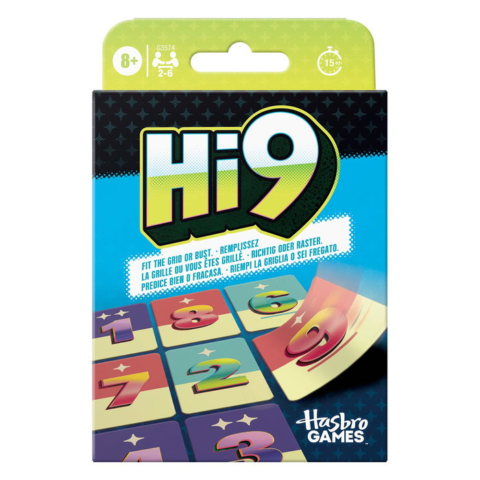 Hasbro Games - Jeu de cartes Hi9 G3574 - Jeu de placement et de prédiction numérique - Version en espagnol - À partir de 8 ans Hasbro Games - Jeu de cartes Hi9 G3574 - Jeu de placement et de prédiction numérique - Version en espagnol - À partir de 8 ans