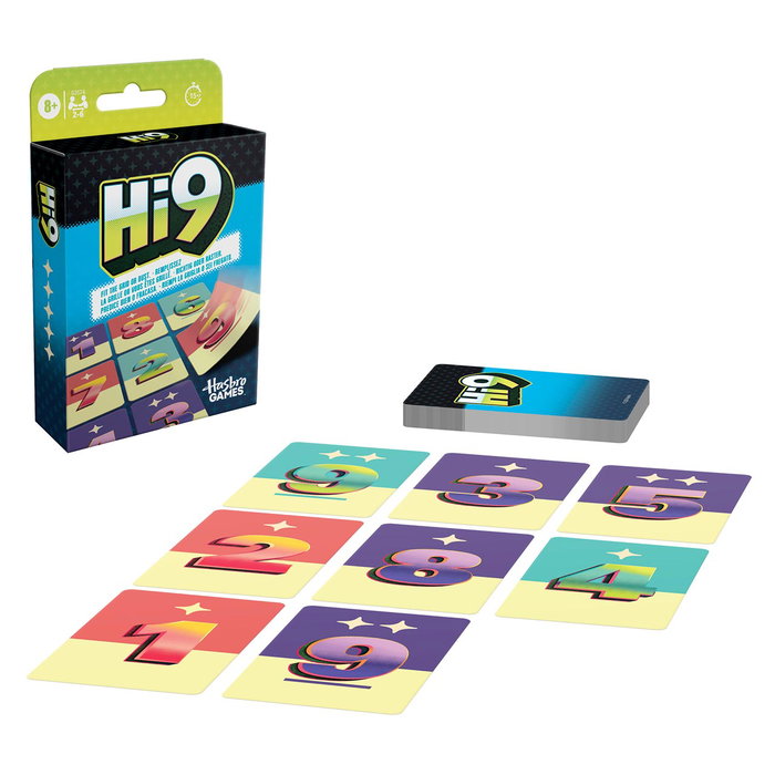 Hasbro Games - Jeu de cartes Hi9 G3574 - Jeu de placement et de prédiction numérique - Version en espagnol - À partir de 8 ans Hasbro Games - Jeu de cartes Hi9 G3574 - Jeu de placement et de prédiction numérique - Version en espagnol - À partir de 8 ans