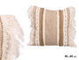GIFTDECOR Lot de 6 coussins esparto beige 45 x 45 cm