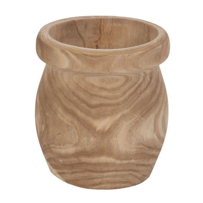 BigBuy Garden Set de 3 cache-pots en bois de paulownia Naturel BigBuy Garden Set de 3 cache-pots en bois de paulownia Naturel