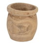 BigBuy Garden Set de 3 cache-pots en bois de paulownia Naturel
