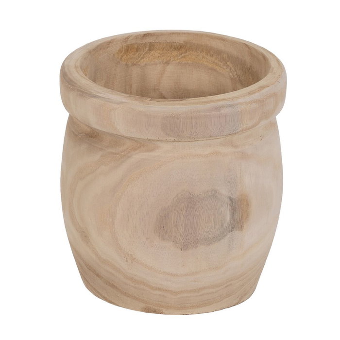 BigBuy Garden Set de 3 cache-pots en bois de paulownia Naturel BigBuy Garden Set de 3 cache-pots en bois de paulownia Naturel